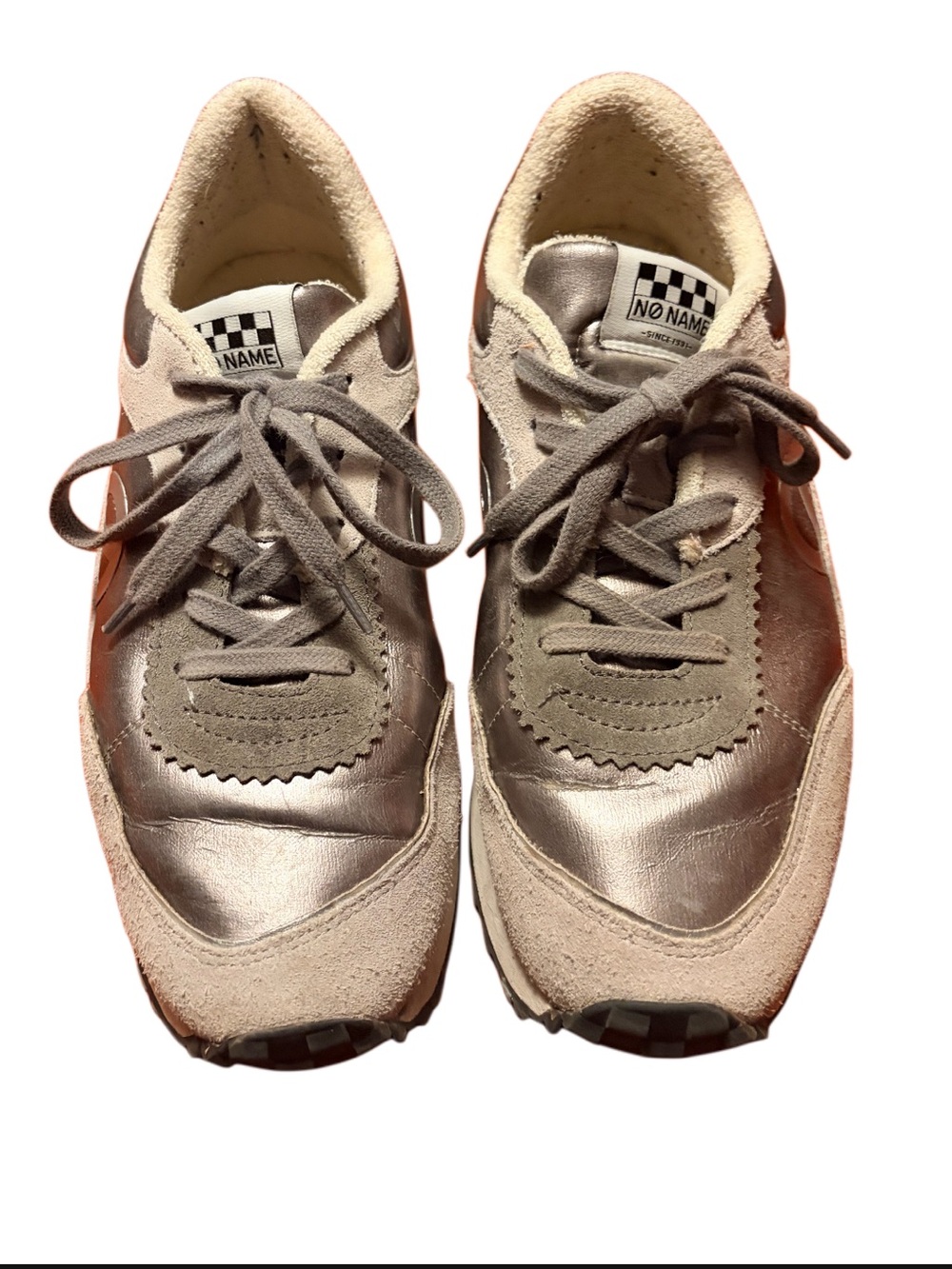 No Name silver and white sneakers size‎ 41